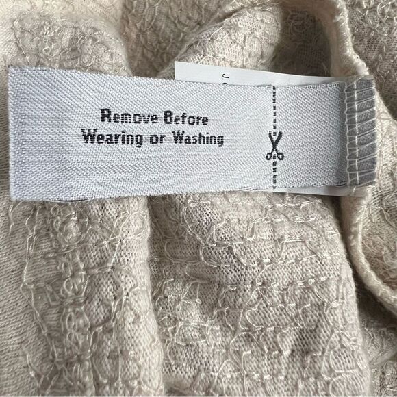 J. Crew Chevron Sequin Top Womens Medium Black Ivory Long Sleeve 100% Cotton - Picture 5 of 6